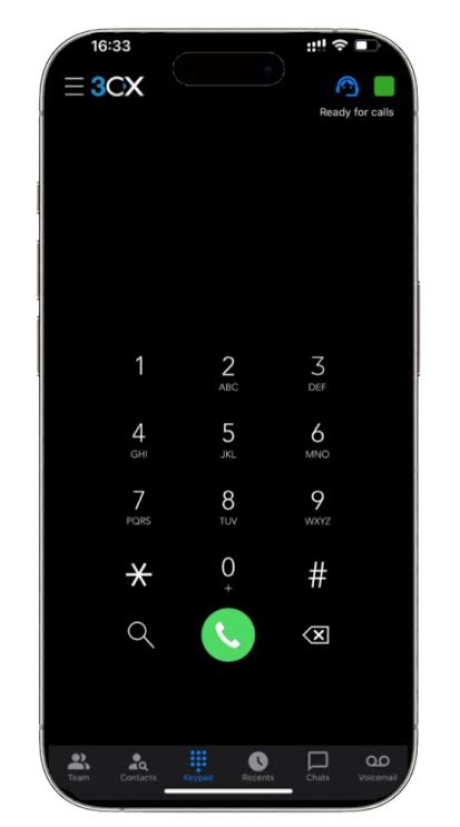 3CX app De 3CX mobiele app voor flexibel zakelijk bellen voor het MKB